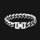 Fashion 12mm Miami Stainless Steel Cuban Link Bracelet for Men