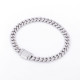 Gorgeous 6mm Moissanite  S925 Silver Cuban Link Bracelet