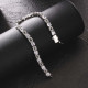 Delicate 5.5mm CZ Diamond Clustered Tennis Bracelet for Men