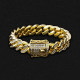 Newest 14mm Iced Out Cuban Link Bracelet for Men