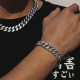 Cool Street 14mm Iced Out Cuban Link Bracelet for Men