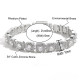 Trendy 10mm CZ Diamond Mens Tennis Bracelet