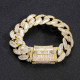 Fashion 20mm Diamond Cuban Link Bracelet for Men