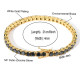 Cool Street 4mm Iced Out Black Tennis Bracelet for Men