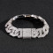 Newest 17mm CZ Diamond Iced Out Stud Link Bracelet for Men