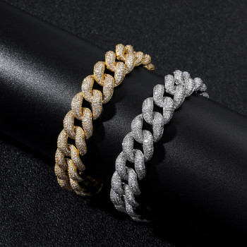 New Arrival 15mm Iced Out Cuban Link Bracelet for Men