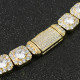 Newest 13mm CZ Diamond Mens Tennis Bracelet