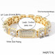 Newest 13mm CZ Diamond Mens Tennis Bracelet