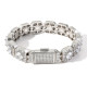 Newest 13mm CZ Diamond Mens Tennis Bracelet