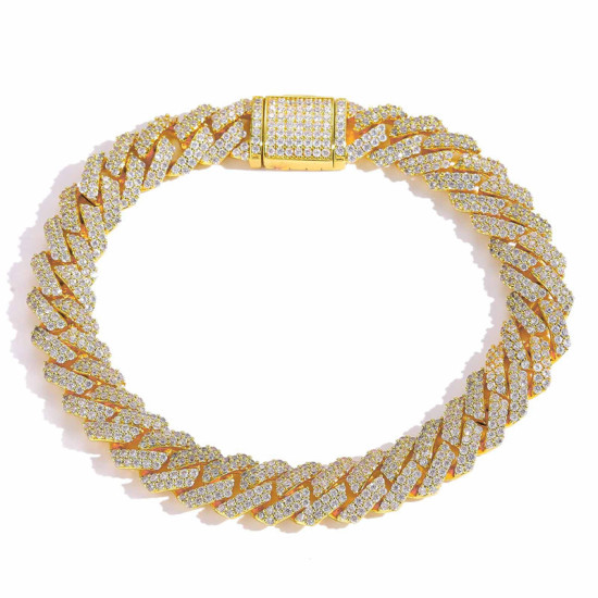 Modern 10mm Iced Out Cuban Link Bracelet for Men