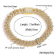 Modern 10mm Iced Out Cuban Link Bracelet for Men