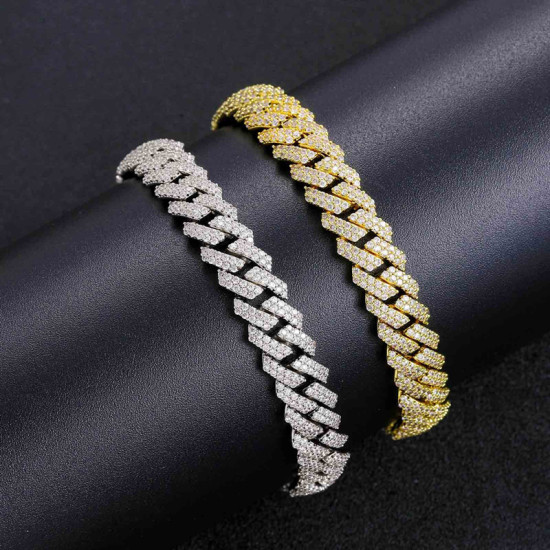 Modern 10mm Iced Out Cuban Link Bracelet for Men