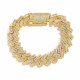 Trendy 16mm Iced Out Cuban Link Bracelet for Men