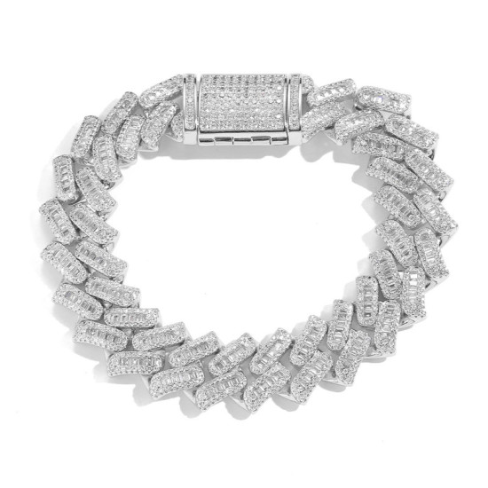 Trendy 16mm Iced Out Cuban Link Bracelet for Men