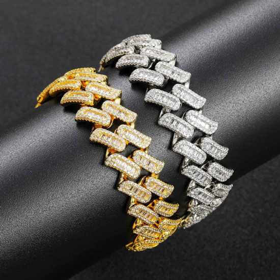 Trendy 16mm Iced Out Cuban Link Bracelet for Men