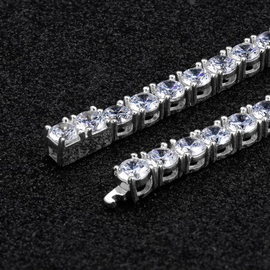 Chic 3/4/5mm CZ Diamond Womens Tennis Bracelet