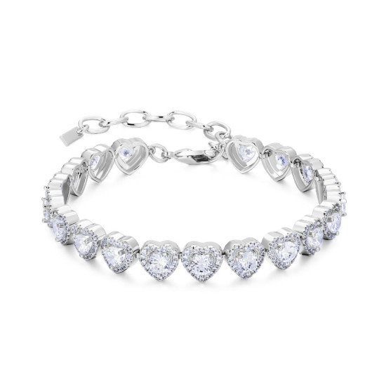 Chic 7.5mm Heart Tennis Bracelet for Women