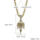 Iced Out Hip Hop Angel Pendant Necklalce for Men