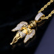 Iced Out Hip Hop Angel Pendant Necklalce for Men