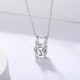 Lovely H 1.0 Carats VVS1 Moissanite Pendant Necklace for Women