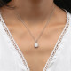 Cool Drop-shaped 1.0 Carats VVS1 Moissanite Pendant Necklace for Women