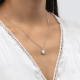 1.0 Carats VVS1 Oval Moissanite Pendant Necklace for Women