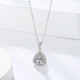 1.0 Carats VVS1 Triangular Moissanite Pendant Necklace for Women