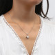 1.0 Carats VVS1 Square Moissanite Pendant Necklace for Women