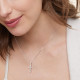 Newest 0.70 Carats VVS1 Moissanite Cross Pendant for Women