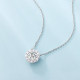 1.0 Carats VVS1 Moissanite Round Vintage Sparkling Women Pendant Necklace