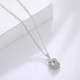 1.0 Carats VVS1 Moissanite Rectangle Pendant Necklace for Women