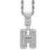 Trendy English Letter Hip Hop Pendent with 3mm Rope Chain