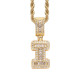 Trendy English Letter Hip Hop Pendent with 3mm Rope Chain