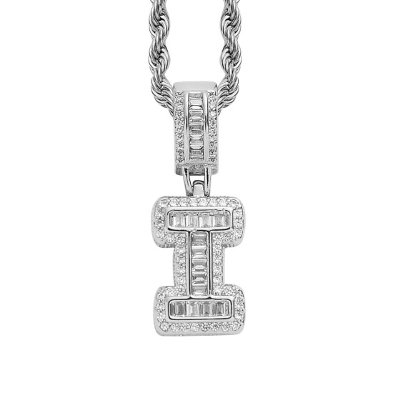 Trendy English Letter Hip Hop Pendent with 3mm Rope Chain