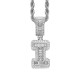 Trendy English Letter Hip Hop Pendent with 3mm Rope Chain