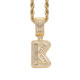 Trendy English Letter Hip Hop Pendent with 3mm Rope Chain