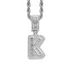 Trendy English Letter Hip Hop Pendent with 3mm Rope Chain