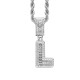 Trendy English Letter Hip Hop Pendent with 3mm Rope Chain