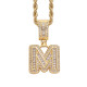 Trendy English Letter Hip Hop Pendent with 3mm Rope Chain