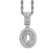 Trendy English Letter Hip Hop Pendent with 3mm Rope Chain