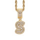 Trendy English Letter Hip Hop Pendent with 3mm Rope Chain