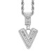 Trendy English Letter Hip Hop Pendent with 3mm Rope Chain