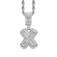 Trendy English Letter Hip Hop Pendent with 3mm Rope Chain