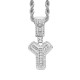 Trendy English Letter Hip Hop Pendent with 3mm Rope Chain