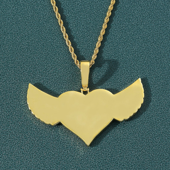 Fashion Love Wings Photos Pendant ( Send us Photo)