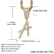 Fashion Jewelry Baguette Letter Pendants for Men with 3mm Rope Chain