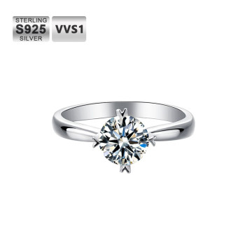 Excellent 0.5 Carats VVS1 Moissanite Rings for Women