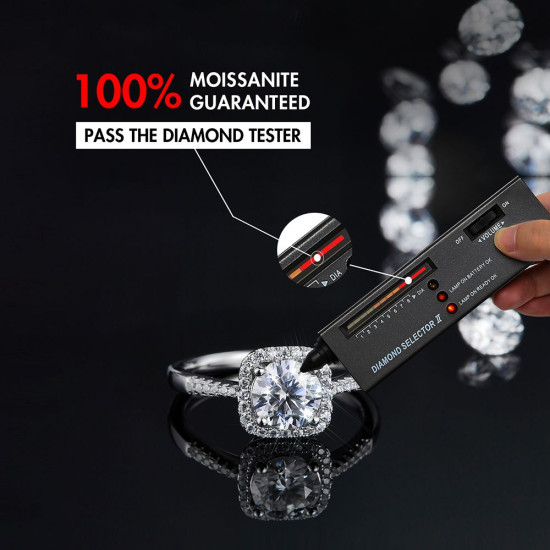 Modern 0.5 Carats VVS1 Moissanite Rings for Women