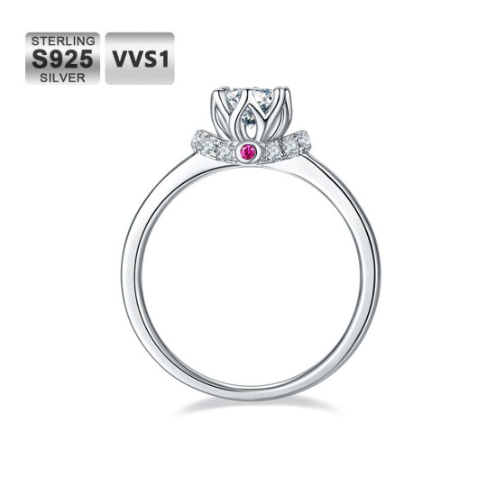 New Arrival 0.5 Carats VVS1 Moissanite Rings for Women