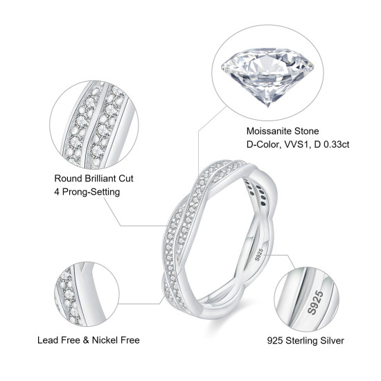 Latest 0.33 Carats VVS1 Moissanite Rings for Women